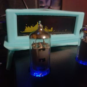 3dプリンター用】AK2132_OLED on 真空管パワーアンプ AIYIMA TUBE-A5 ステー