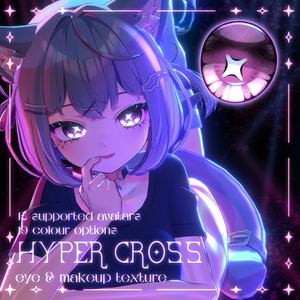 【15アバター対応】✖ HYPER CROSS eye&makeup texture ✖ 【19色 19colours】