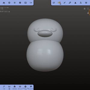 3Dおまんじゅうひよこ