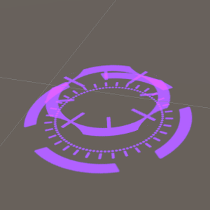 Cyber Halo Rotate Particles Unity/VRChat