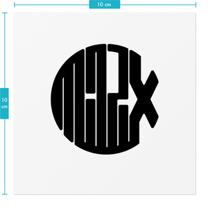 Milpix Logo Sticker (Black x Clear)