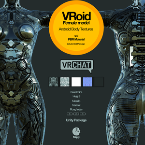 【VRoid】Android Body Texture & Material for VRoid Female
