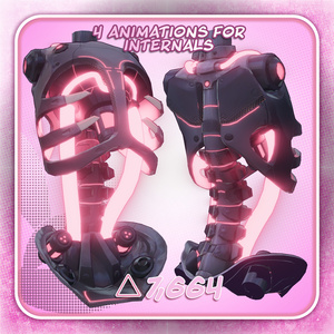 【オリジナル3Dコスチューム】【ラル[RaRuh】 Endoskeleton & Pump [シアント] [VRC] 缩略图 3