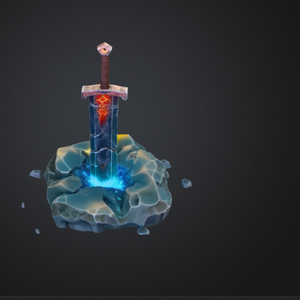 【3Dモデル】封印された古の聖剣 - Ancient Relic Sword -