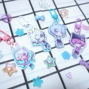オーロラアクリルキーホルダー