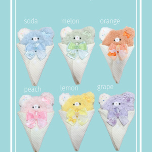 ぬい服｜12cm 13cm 14cm 15cm 16cm｜ぺんぎんフロートのお帽子｜編み物