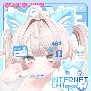 [Follower 8500 Commemorative Free] internet_cat [Accessory]