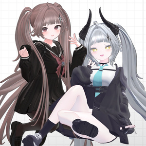 【VRChair】🖤️💜TwinTail_Devil💜🖤️【14avatar】 缩略图 12