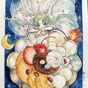 縦長原画「凍氷」 - なすビ＊のアトリエ - BOOTH