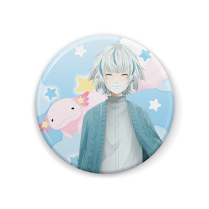 ふたつ星缶バッジ