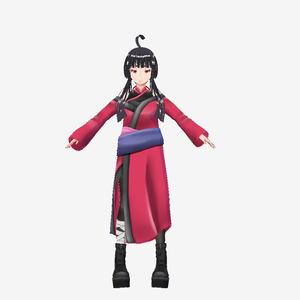 Vroid衣装　無地崩し衣装