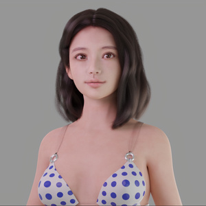 フォトリアル人物3Dモデル2（Blenderフォーマット）