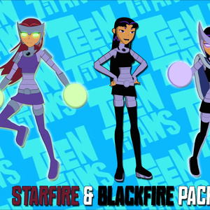 Teen Titans - Starfire and Blackfire 3d model pack (Rigged fbx)