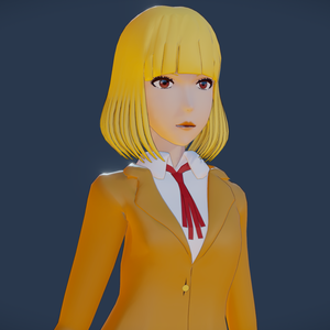 Hana Midorikawa 3d model "RIGGED FBX"
