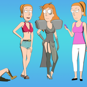 Rick and Morty: Summer Smith 3D model pack (FBX/Blender)