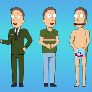 Rick and Morty: Jerry Smith 3D model pack (FBX/Blender)