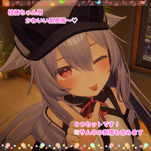 桔梗ちゃん用表情(FX)6つセット♡かわいい系表情 