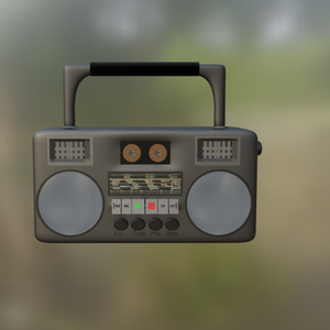 BoomBox Radio Stereo Game/VRC Ready Prop