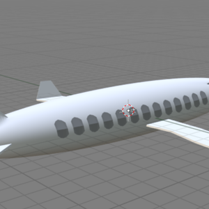 Low Poly Game Ready/VRC Ready Airplane 3D Model