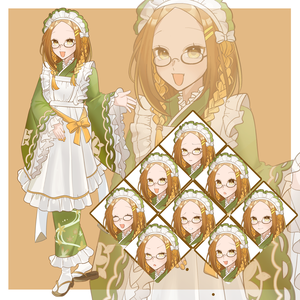 無料配布あり　TRPGなどの立ち絵　和服メイドさん