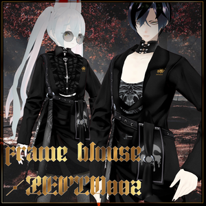 【VRoid texture】frame blouse set/ladies/men's/ZEPTO002