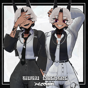 【VRChat】SiuSiu cloth set/ZEPTO002【SiuSiu対応/MA/PB+CO設定済】