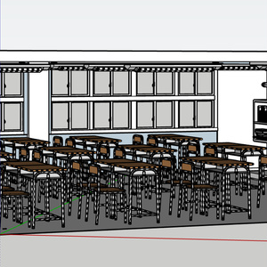 3d 学校　(obj .skp)