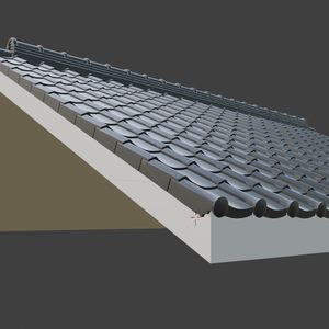 【Blenderアドオン】WafuRoofSet - 瓦屋根作成ツール