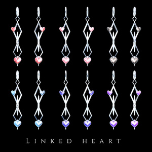 【MA・PB対応】Linked Heart Earring