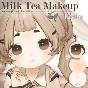 [ Licolis / Milltina / Mayo ] Milk Tea Makeup + eye texture + Face Blendshapes ⛾ 缩略图 3