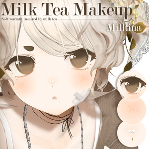 [ Licolis / Milltina / Mayo ] Milk Tea Makeup + eye texture + Face Blendshapes ⛾ 缩略图 5