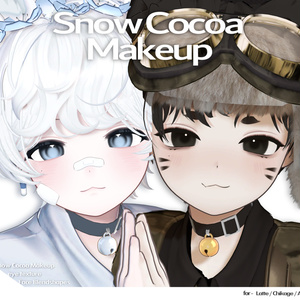 [ Latte / Chikage / Alue / Kuuta ] 2 Type / Snow Cocoa Makeup + eye texture + Face Blendshapes