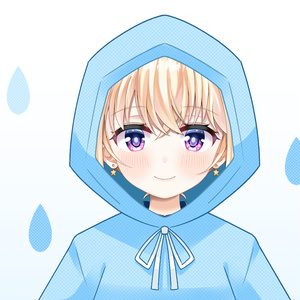【Vtuber素材】レインコート【フリー素材】