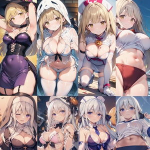 【リク券付】椎名真昼&ひよりイラスト集2ハロウィン編