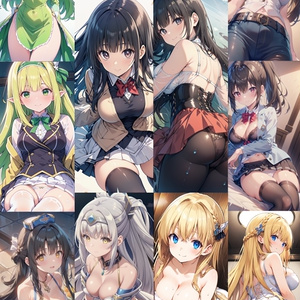 【リク券付】2024秋アニメ美少女イラスト集3-435枚