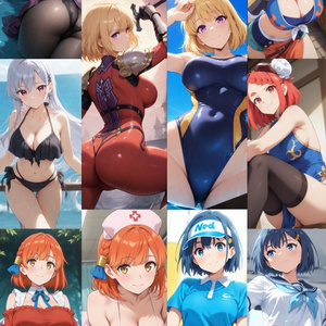 【リク券付】2025冬アニメ美少女イラスト集4-500枚
