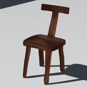 <基本無料>CH04　ダイニングチェア 椅子/chair/3d/vrc想定