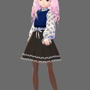 《VRoid》カントリー風ワンピース