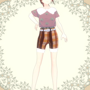 《Vroid》ミニＴパンツセット