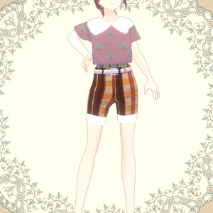 《Vroid》ミニＴパンツセット