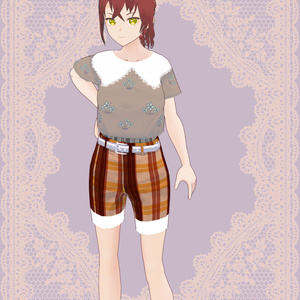 《Vroid》ミニＴパンツセット 缩略图 4