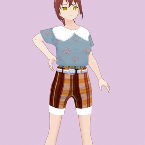 《Vroid》ミニＴパンツセット 缩略图 3