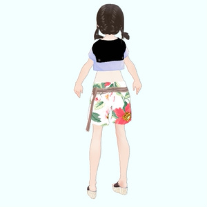 《Vroid用衣装テクスチャ》トロピカルパンツ