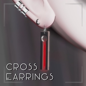 Cross earrings　2種類＋αセット【VRChat想定】 缩略图 2