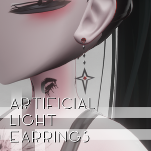  Artificial light earrings　８アバター対応【VRChat想定】