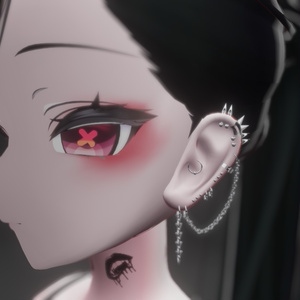 【MA対応】Rugged earrings　４アバター対応【VRChat想定】 缩略图 5