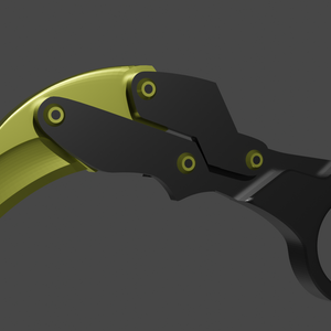 3D Print Foldable Kerambit