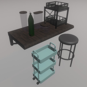 【VRChat想定】雑貨８点セット