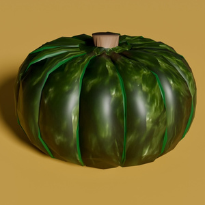 かぼちゃ　3Dモデル