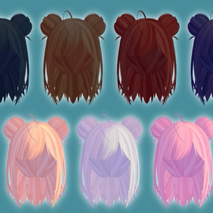 [5アバター対応]ダブルおだんごヘアー2_DoubleBunsHair2 缩略图 3